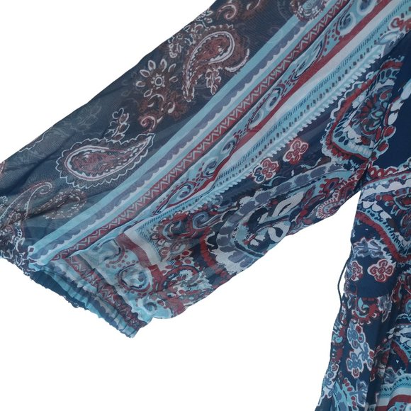 Sandra Darren Bohemian Plus Size Long Sleeve Dress - Picture 12 of 14